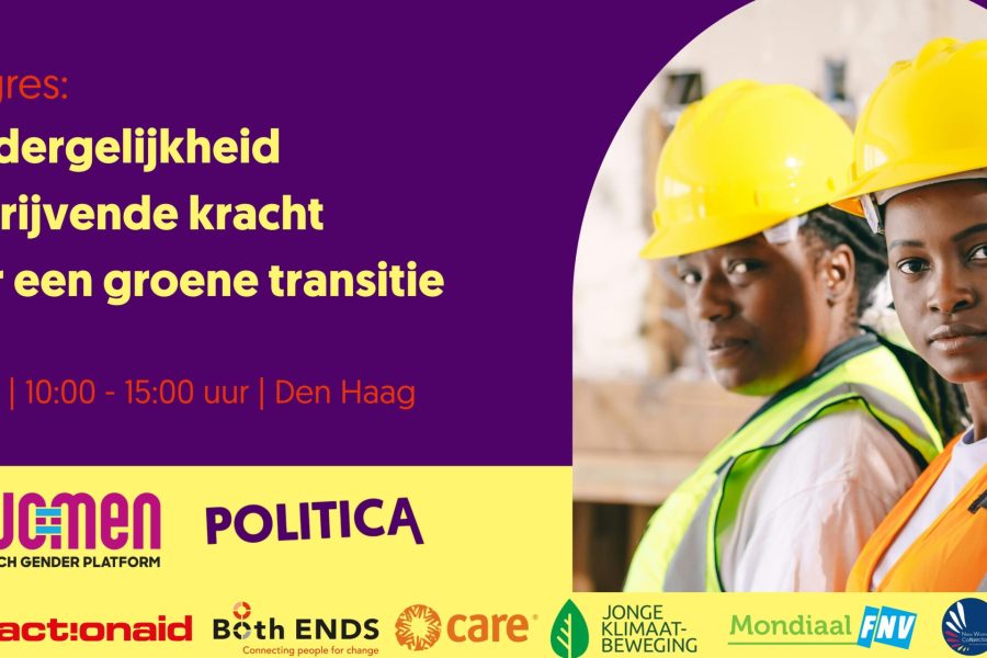 100 politica Congres Gendergelijkheid als drijvende kracht voor een groene transitie
